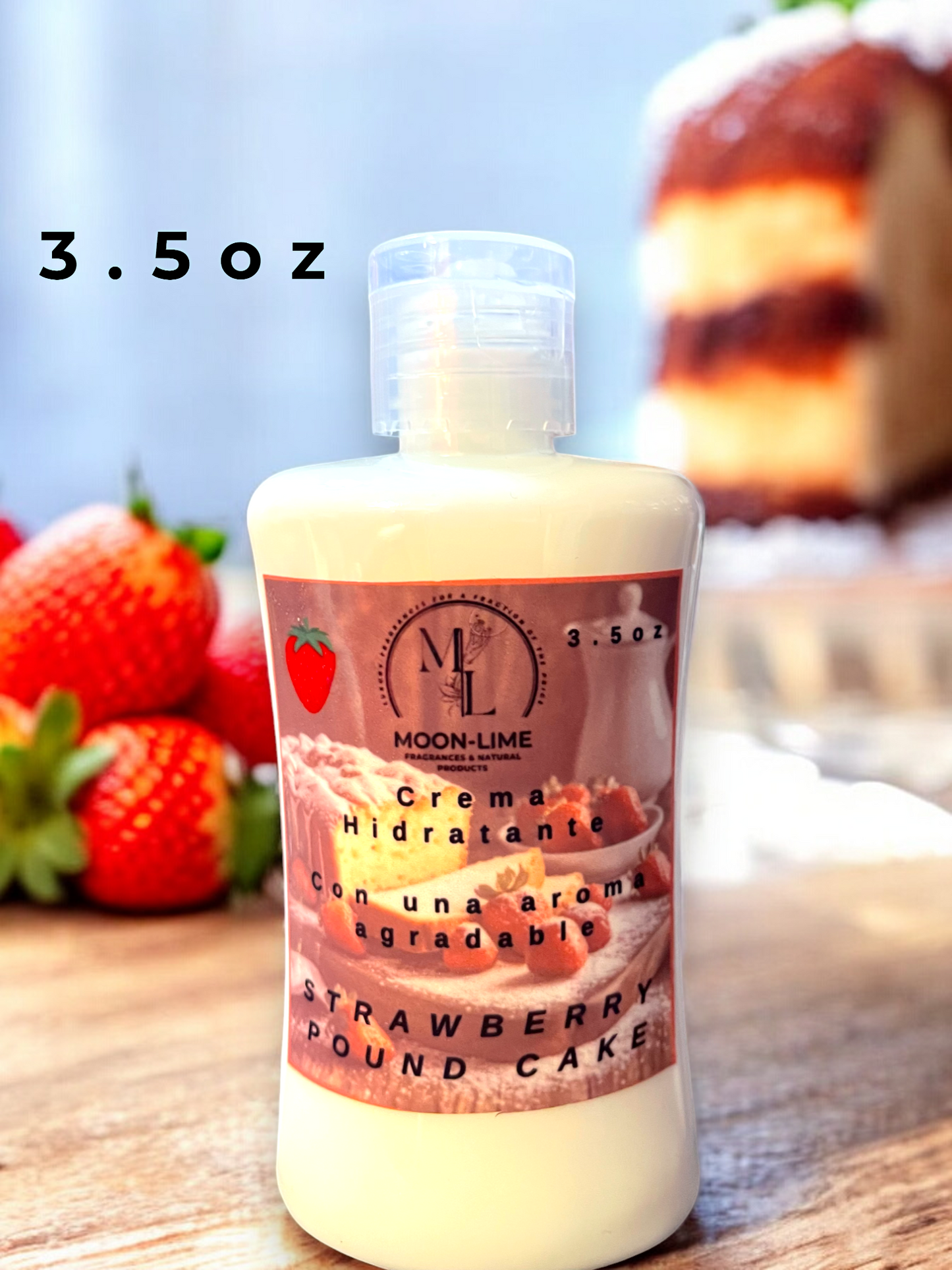 Crema Hidratante (con una aroma agradable de:Strawberry Pound Cake)