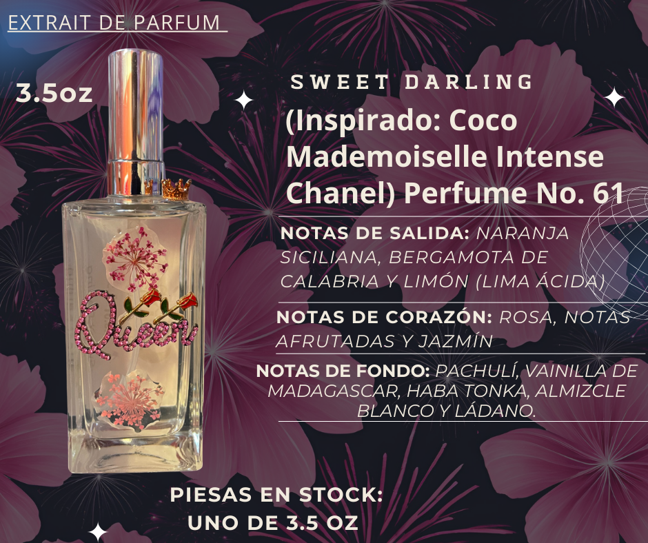 Sweet Darling (Inspirado: Coco Mademoiselle Intense Chanel lanzado en 2018) No. 61