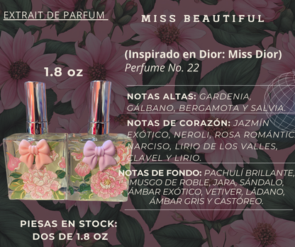 Miss Beautiful (Inspirado en Dior: Miss Dior) Perfume No. 22