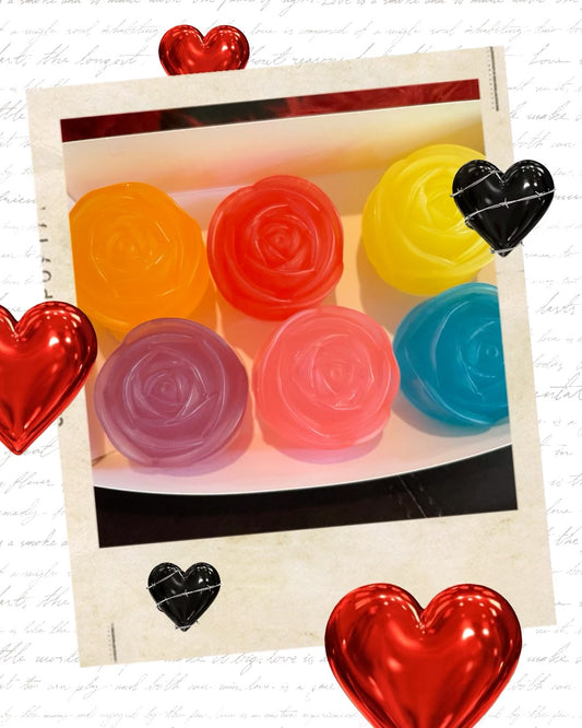 Rose soap with the selection of the fragrance of our perfume